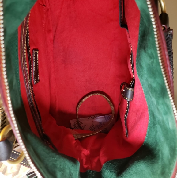 ❤ Dooney  Florentine Double Pocket Satchel Tmoro - Picture 14 of 15